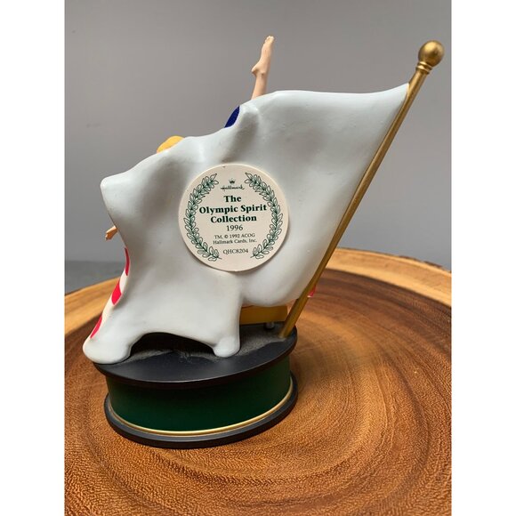 Hallmark 1996 Olympic Spirit Collection Gymnast Figurine with American Flag - Picture 5 of 10